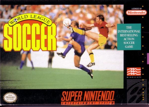 WORLD LEAGUE SOCCER - SNES (W/BOX & MANUAL)