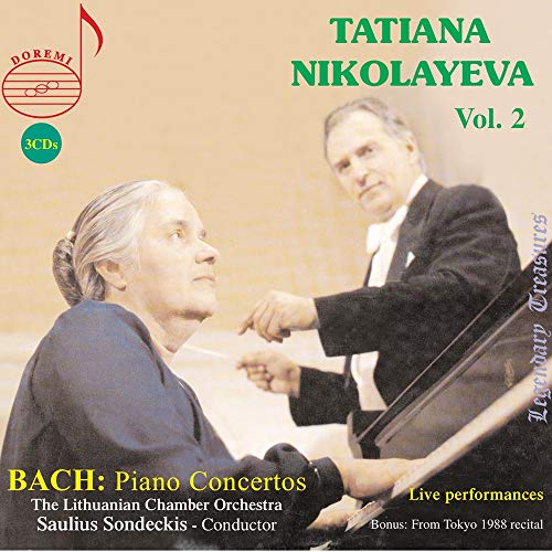 TATIANA NIKOLAYEVA - TATIANA NIKOLAYEVA PLAYS BACH PIANO CONCERTOS, VOL. 2 (CD)