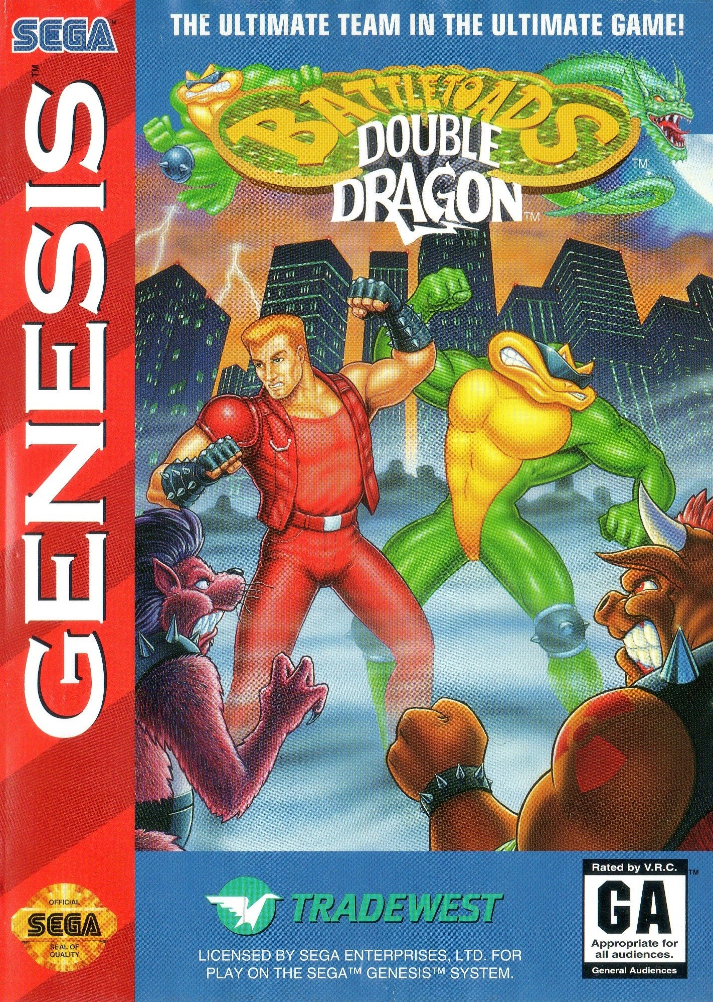 BATTLETOADS & DOUBLE DRAGON: ULTIMATE TE - GENESIS