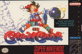 KID KLOWN IN CRAZY CHASE - SNES (W/BOX & MANUAL)