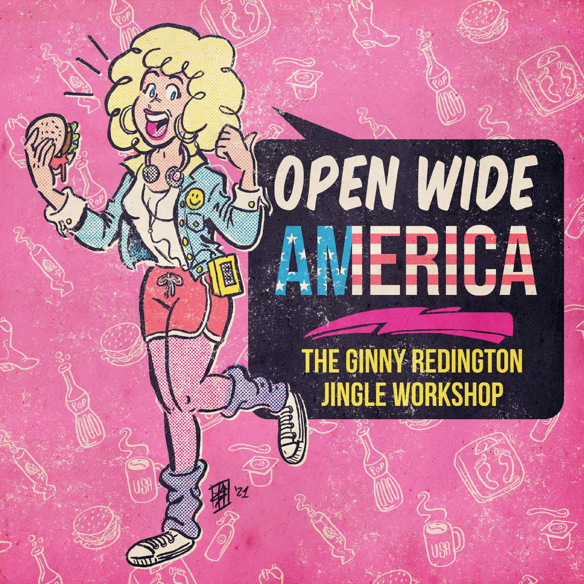 REDINGTON, GINNY - OPEN WIDE AMERICA: THE GINNY REDINGTON JINGLE WORKSHOP (WHITE VINYL)