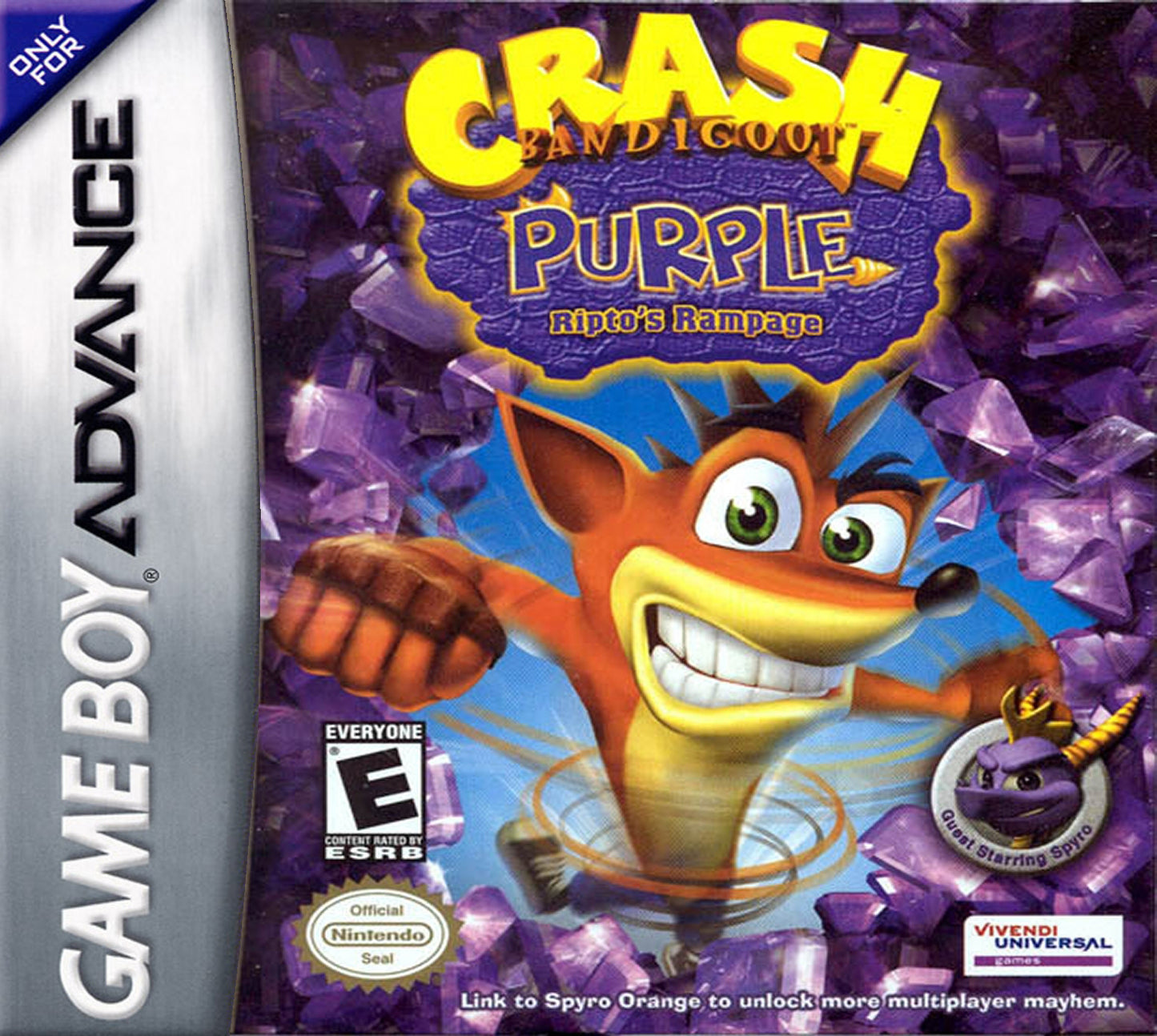 CRASH BANDICOOT PURPLE: RIPTO'S RAMPAGE - GBA