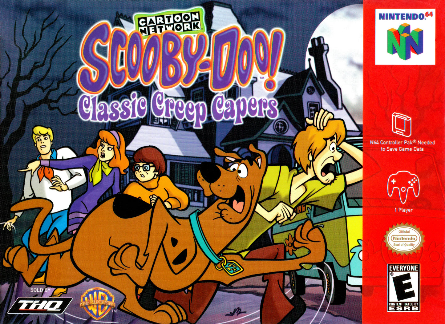 SCOOBY-DOO!: CLASSIC CREEP CAPERS - N64 (W/BOX & MANUAL)