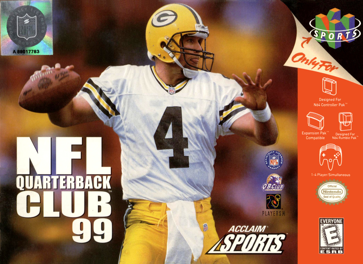 NFL QUARTERBACK CLUB 99 - N64 (W/BOX)