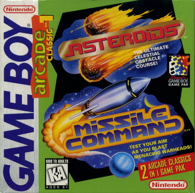 ASTEROIDS/MISSILE COMMAND: ARCADE CLASSI - GB1
