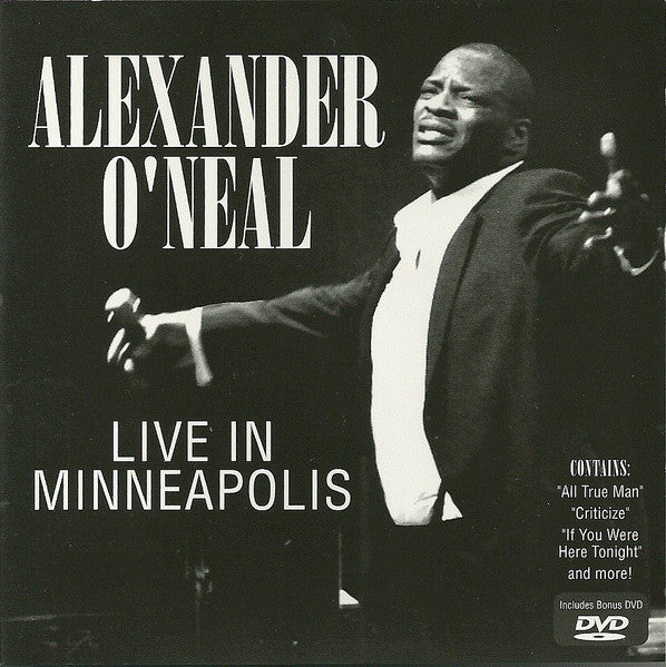 O'NEAL, ALEXANDER - LIVE IN MINNEAPOLIS (W/DVD)