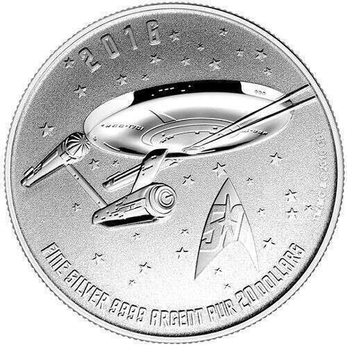 STAR TREK: TOS: ENTERPRISE 50TH ANN. - ROYAL CANADIAN MINT-2016
