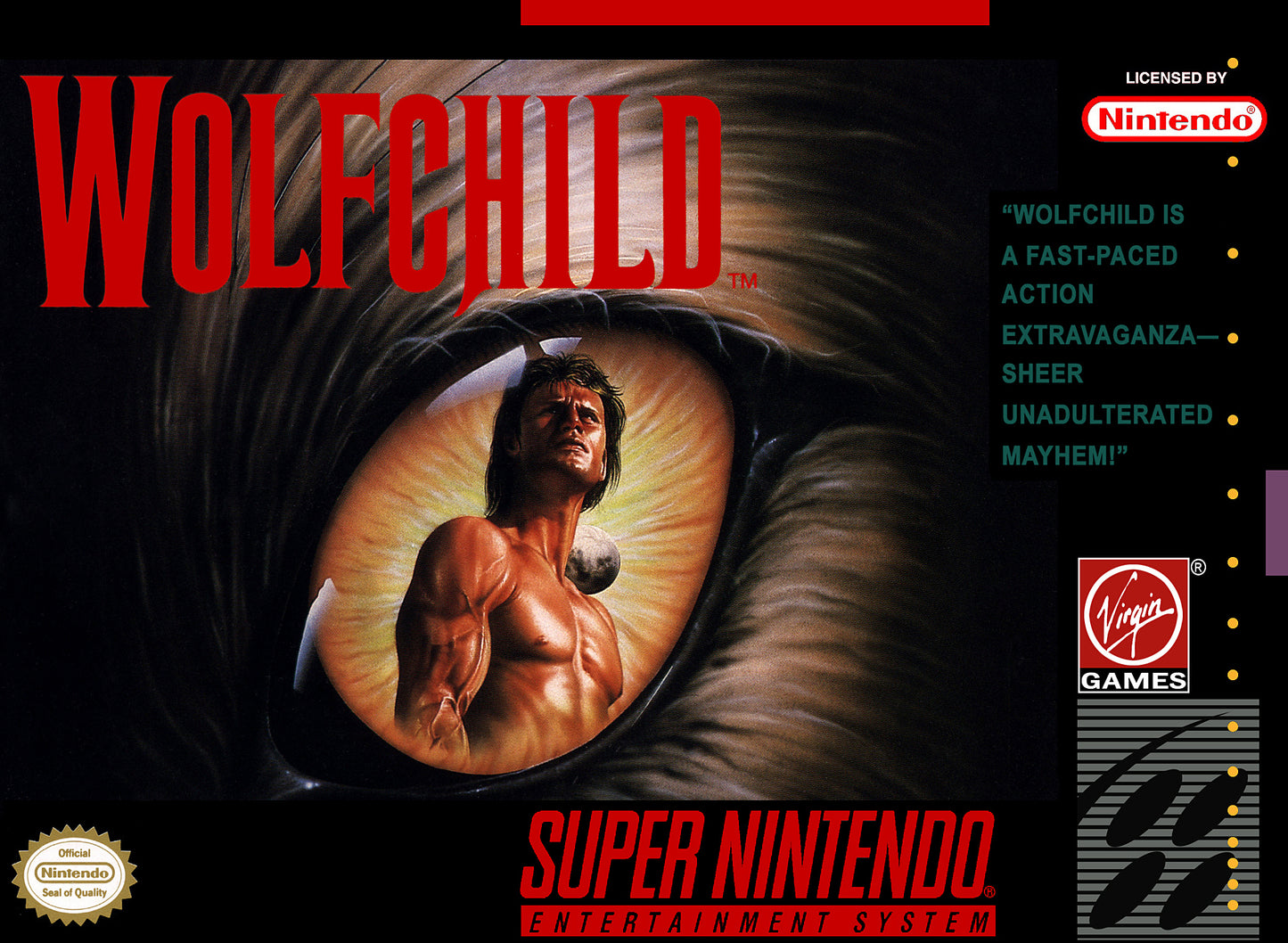 WOLFCHILD - SNES (W/BOX)