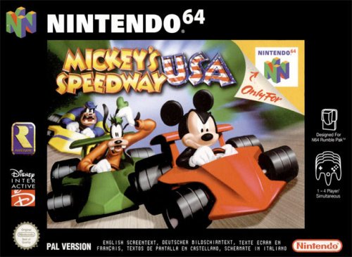 MICKEY'S SPEEDWAY USA - N64 (W/BOX & MANUAL)