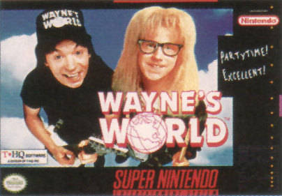 WAYNE'S WORLD - SNES (W/BOX & MANUAL)