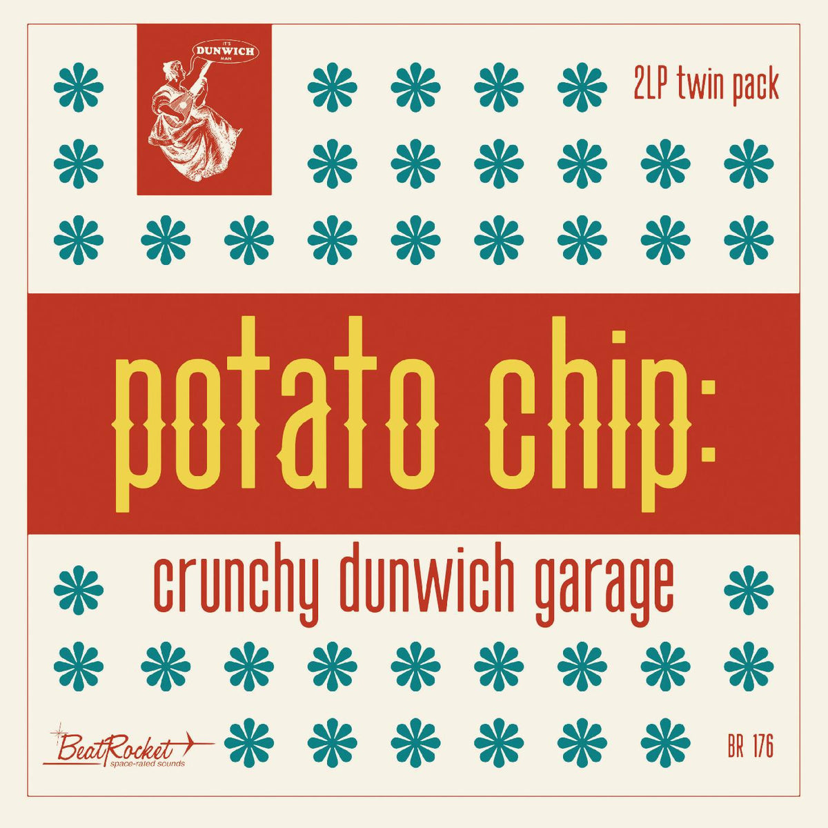 VARIOUS ARTISTS - POTATO CHIP: CRUNCHY DUNWICH GARAGE (SEAGLASS BLUE VINYL)