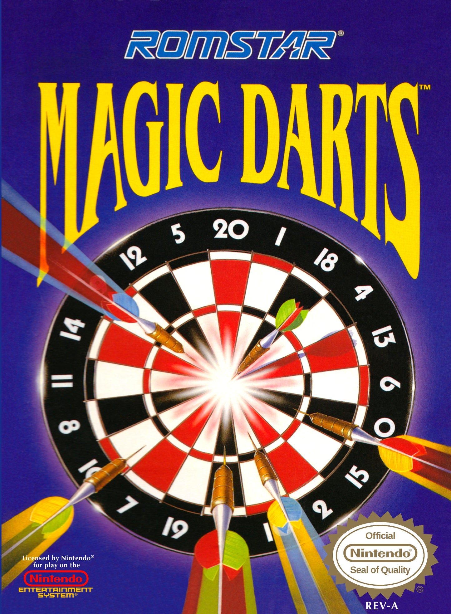 MAGIC DARTS - NES (W/BOX & MANUAL)