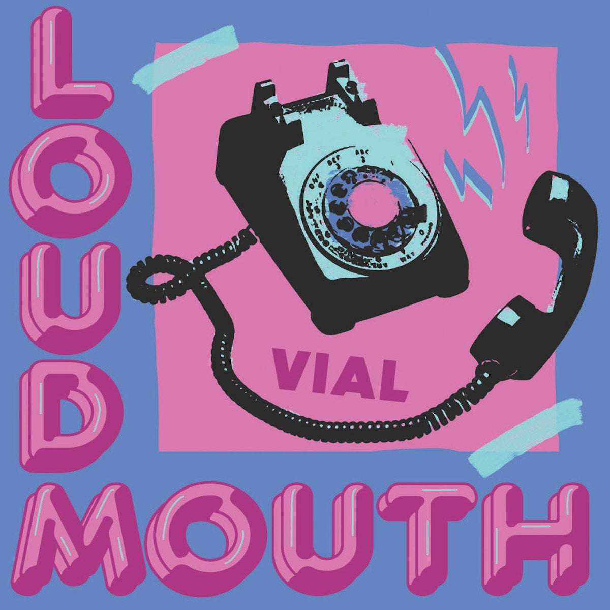 VIAL - LOUDMOUTH (ICE BLUE WITH AQUA BLUE SPOKES VINYL)