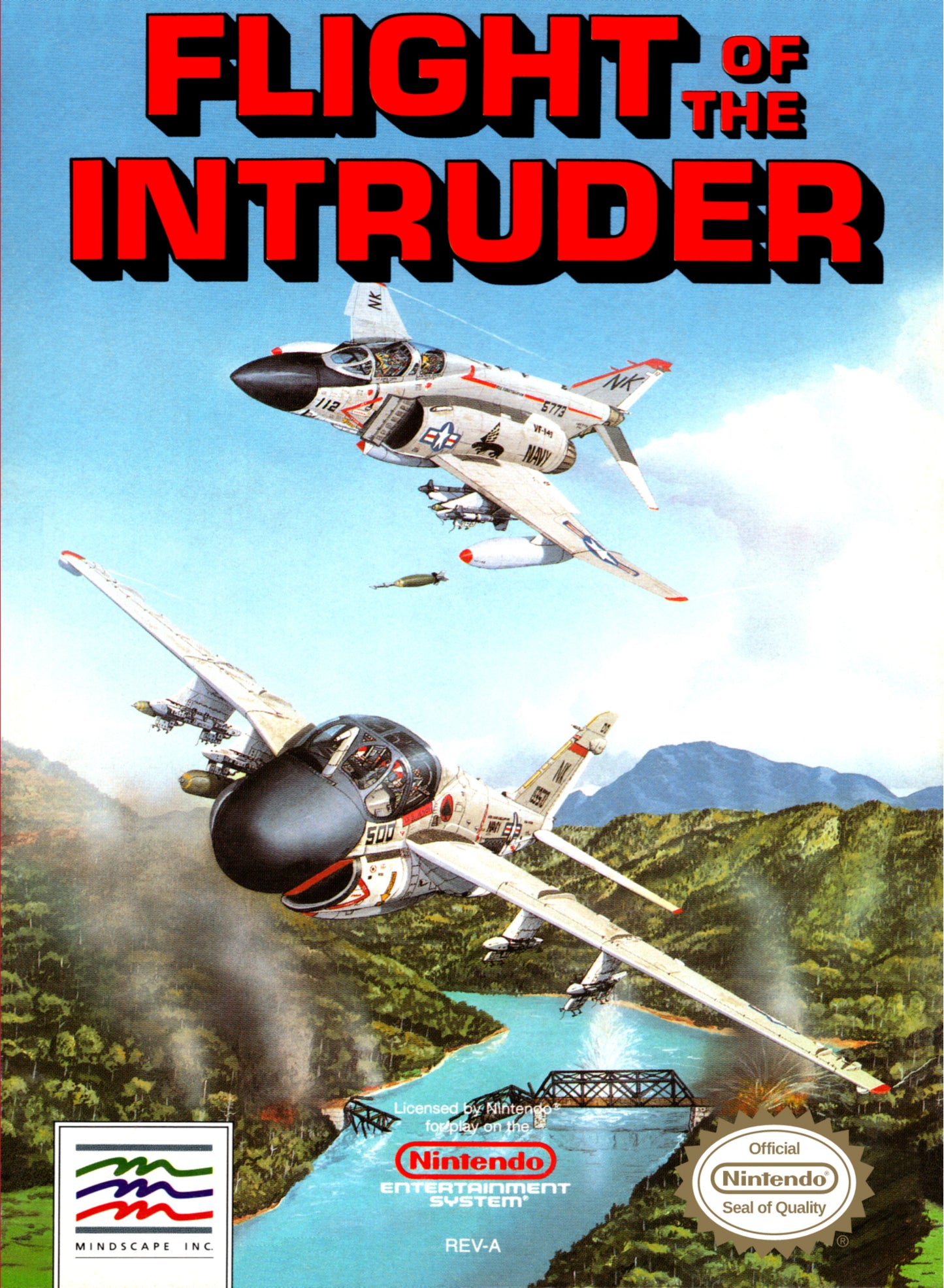 FLIGHT OF THE INTRUDER - NES (W/BOX & MANUAL)