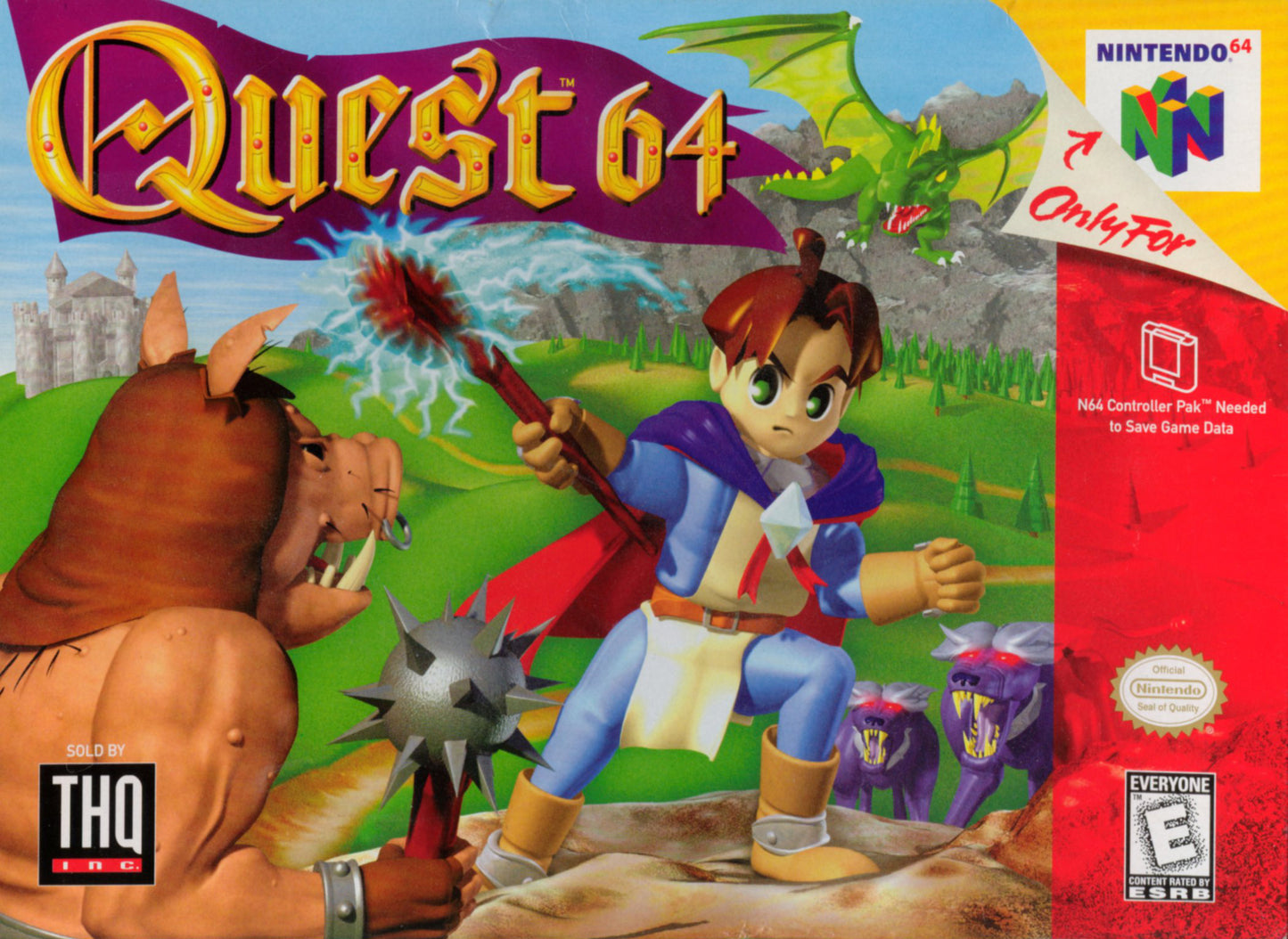 QUEST 64 - N64 (W/BOX & MANUAL)