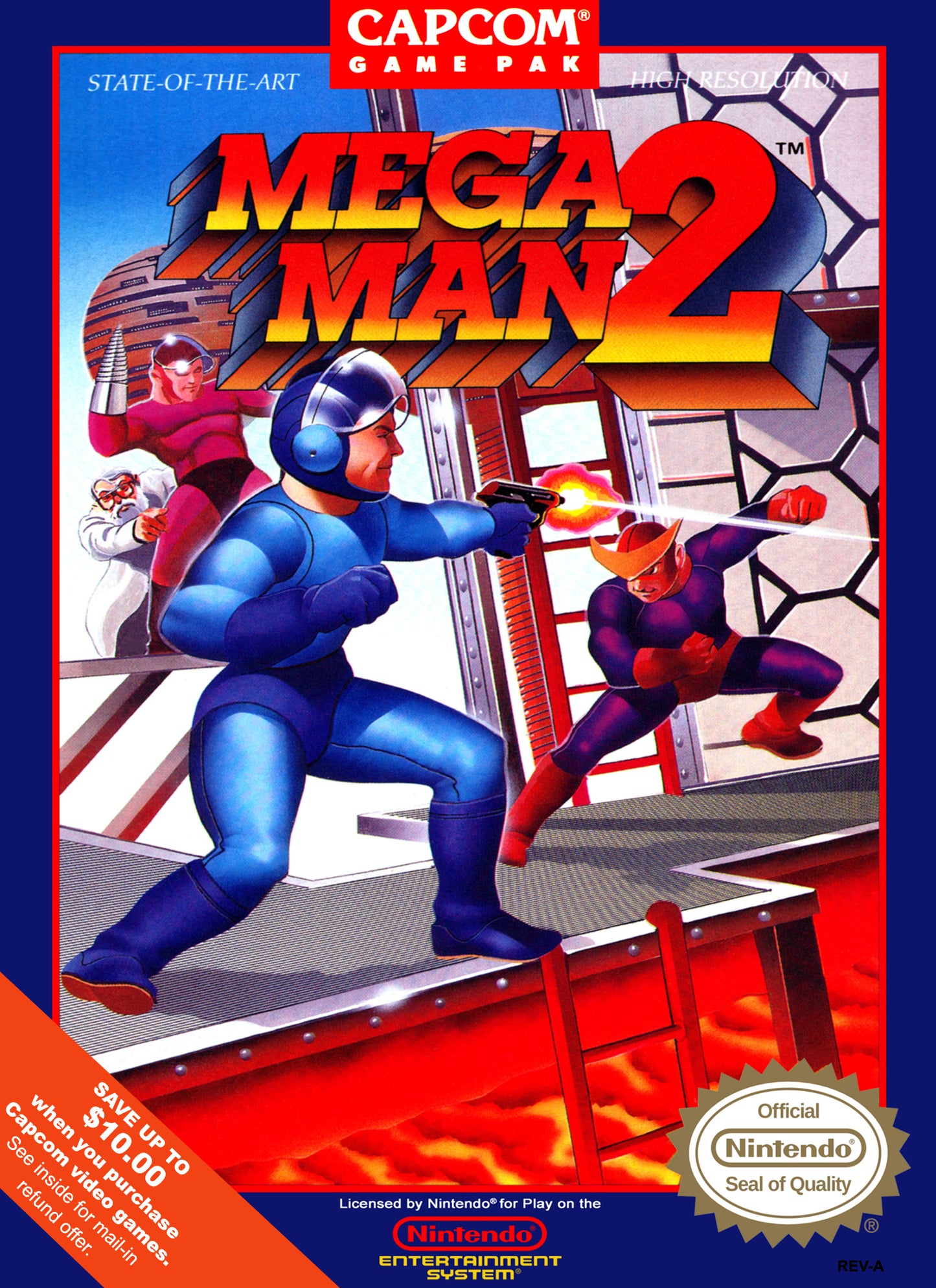 MEGA MAN 2 - NES (W/BOX & MANUAL)