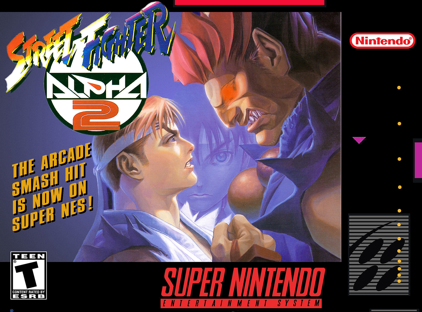 STREET FIGHTER ALPHA 2 - SNES (W/BOX)