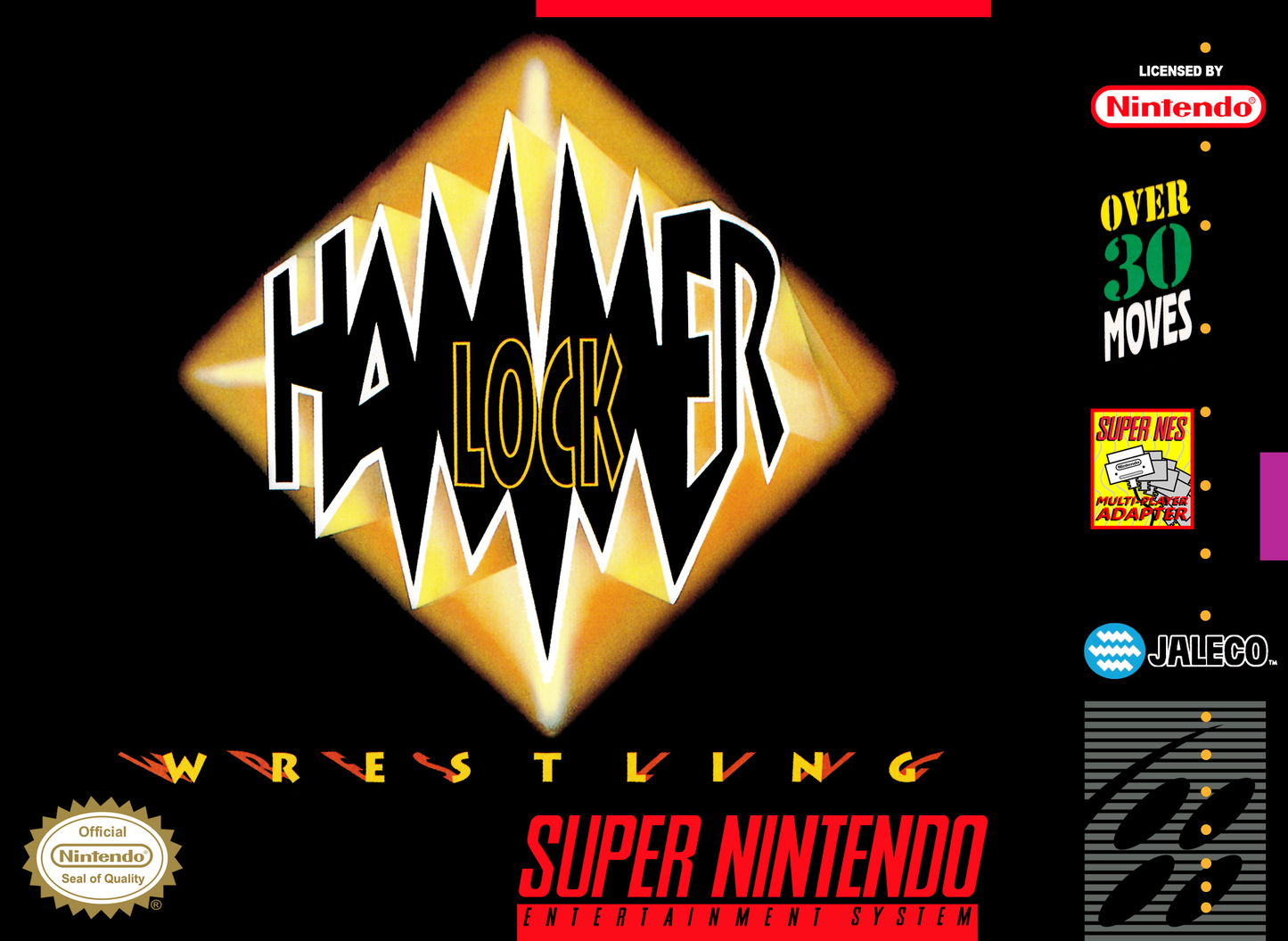 HAMMERLOCK WRESTLING - SNES (W/BOX)