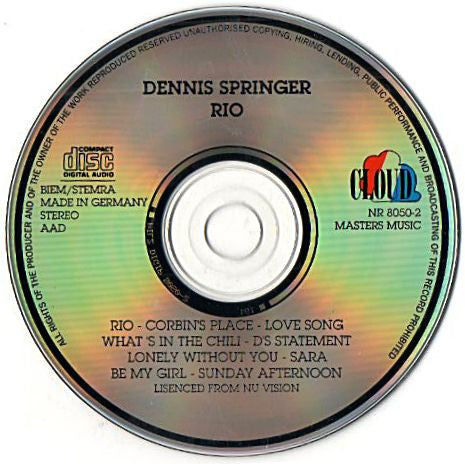 SPRINGER, DENNIS - RIO