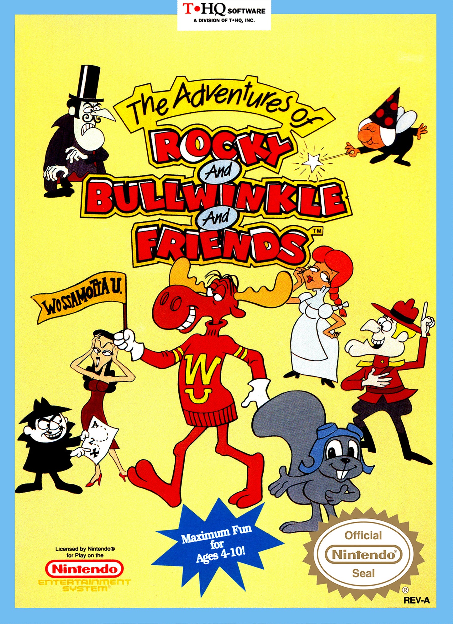 ADVENTURES OF ROCKY & BULLWINKLE & FRIEN - NES