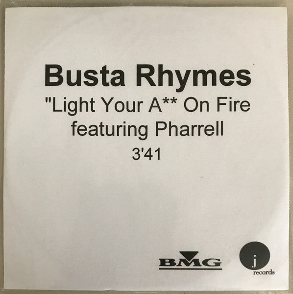 BUSTA RHYMES - LIGHT YOUR A** ON FIRE (CDS)