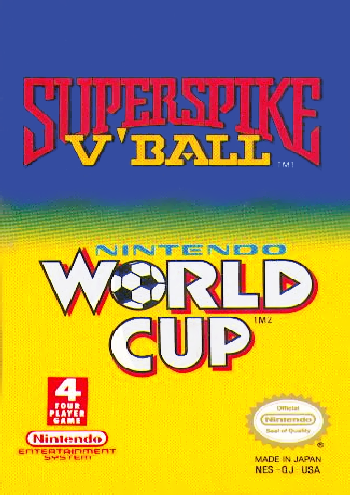 SUPER SPIKE V'BALL/WORLD CUP SOCCER - NES (W/BOX)