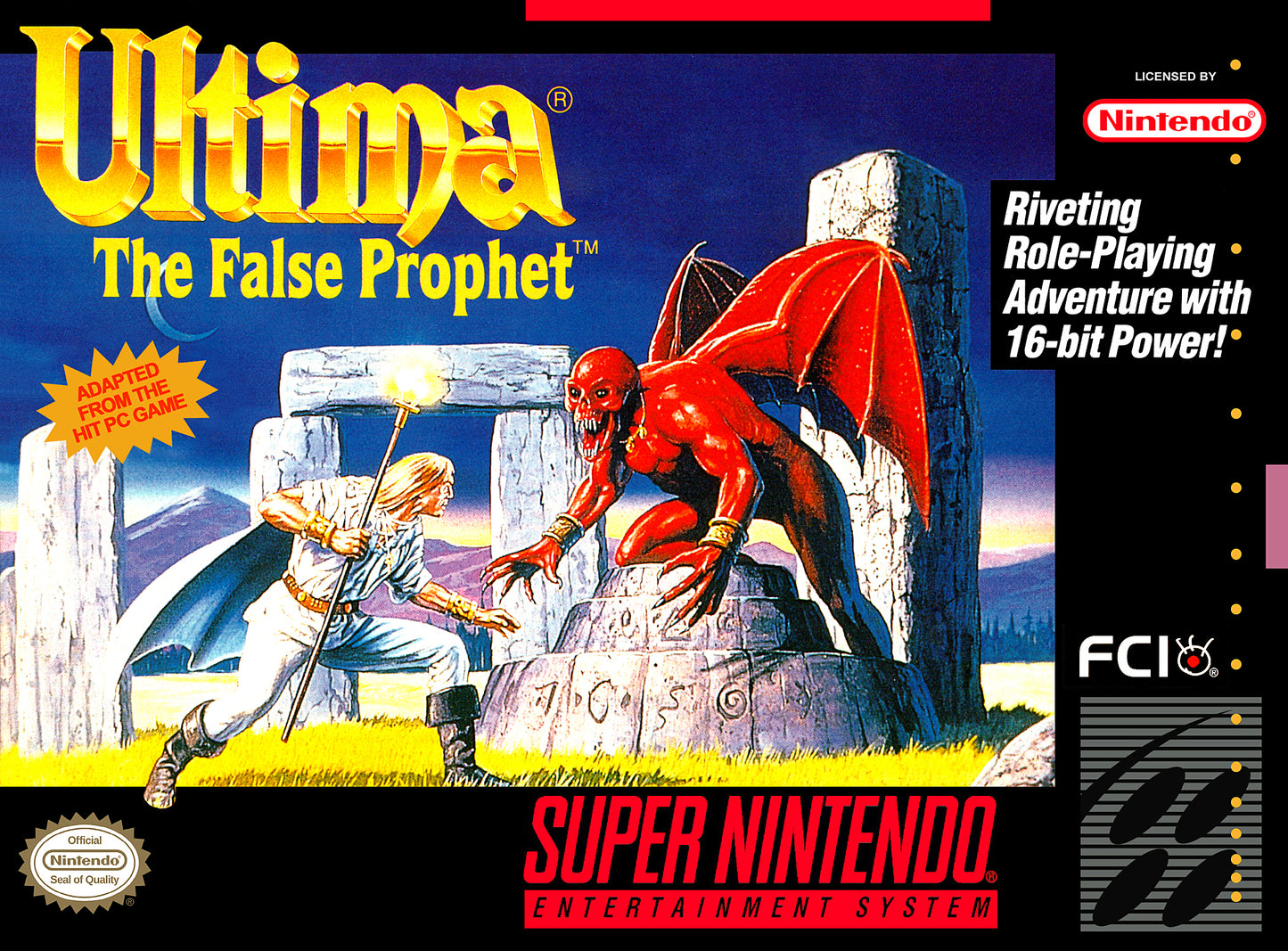 ULTIMA: THE FALSE PROPHET - SNES (W/BOX)
