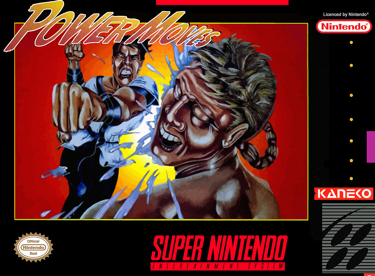 POWER MOVES - SNES (W/BOX)