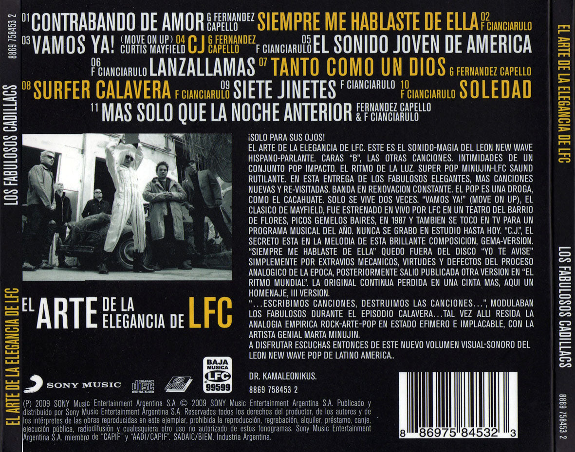 LOS FABULOSOS CADILLACS - EL ARTE DE LA ELEGANCIA DE