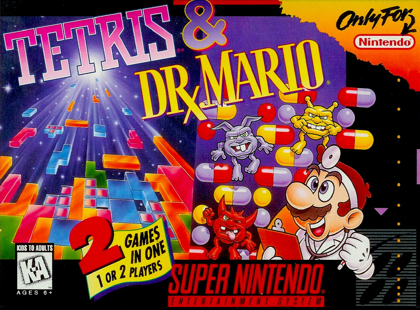 TETRIS & DR. MARIO - SNES