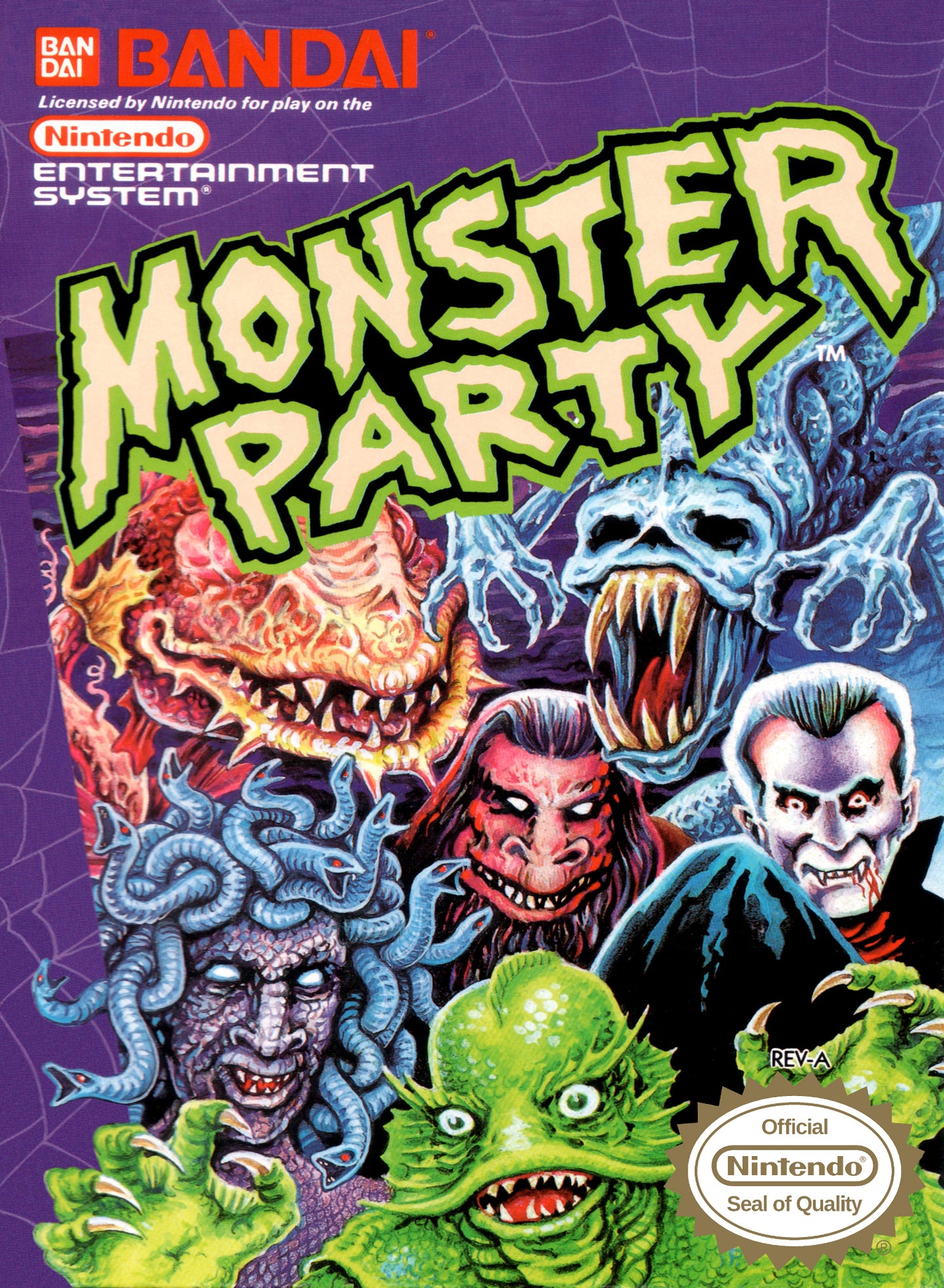 MONSTER PARTY - NES (W/BOX & MANUAL)