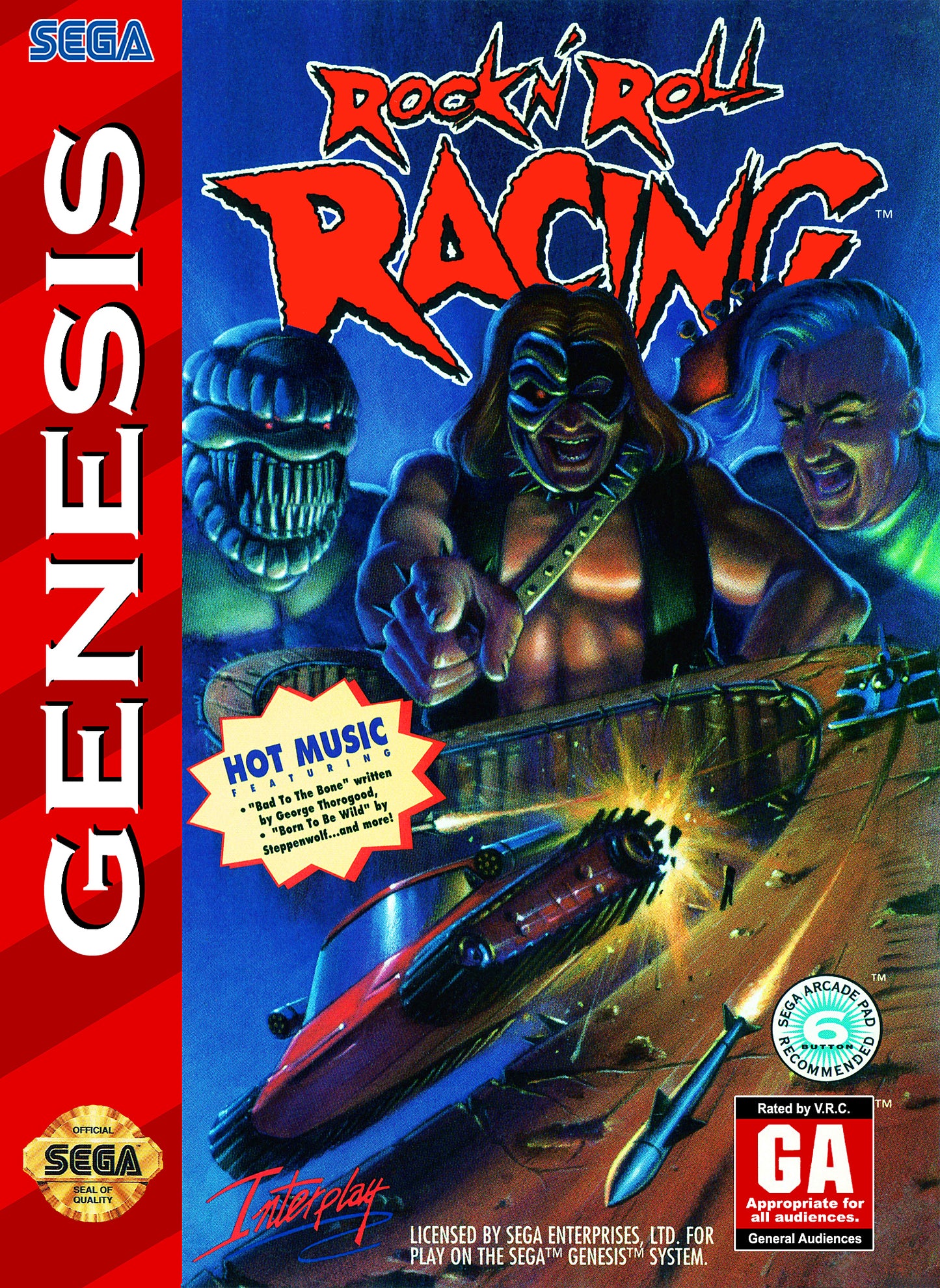 ROCK 'N ROLL RACING - GENESIS