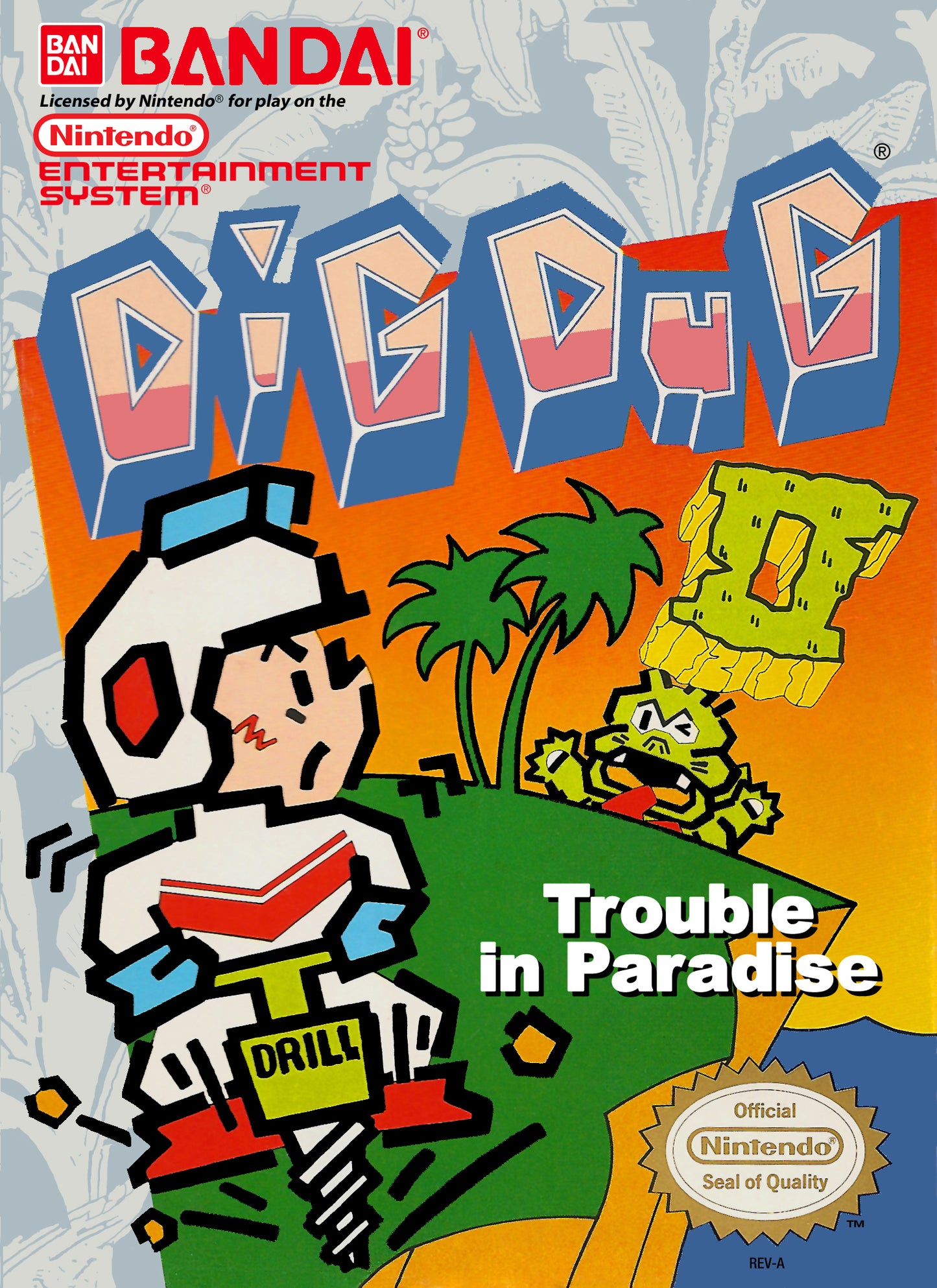 DIG DUG II: TROUBLE IN PARADISE - NES