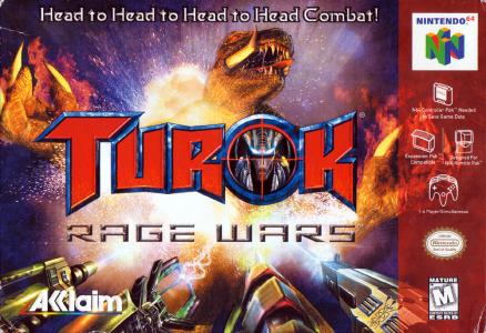 TUROK: RAGE WARS (BLACK CART) - N64 (W/BOX)