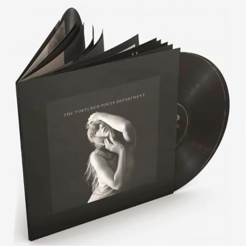 TAYLOR SWIFT - THE D POETS DEPARTMENT EDITION CHARCOAL BLACK VINYL 24-PAGE BOOKLET WITH BONUS TRACK (THE BLACK DOG )