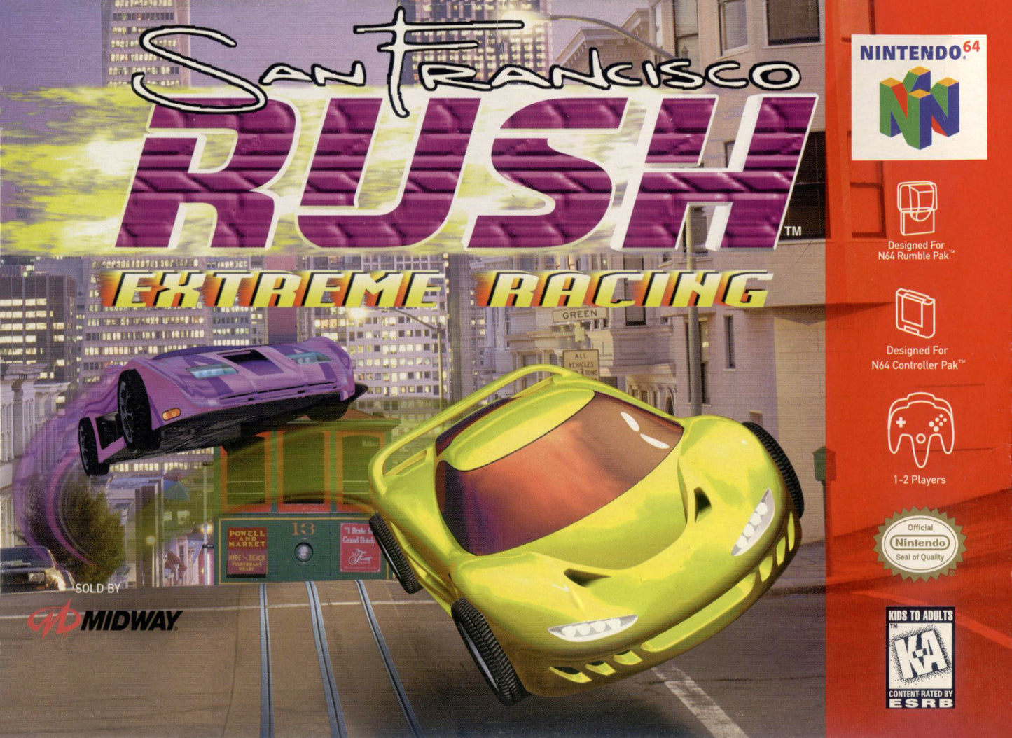 SAN FRANCISCO RUSH - N64 (W/BOX & MANUAL)