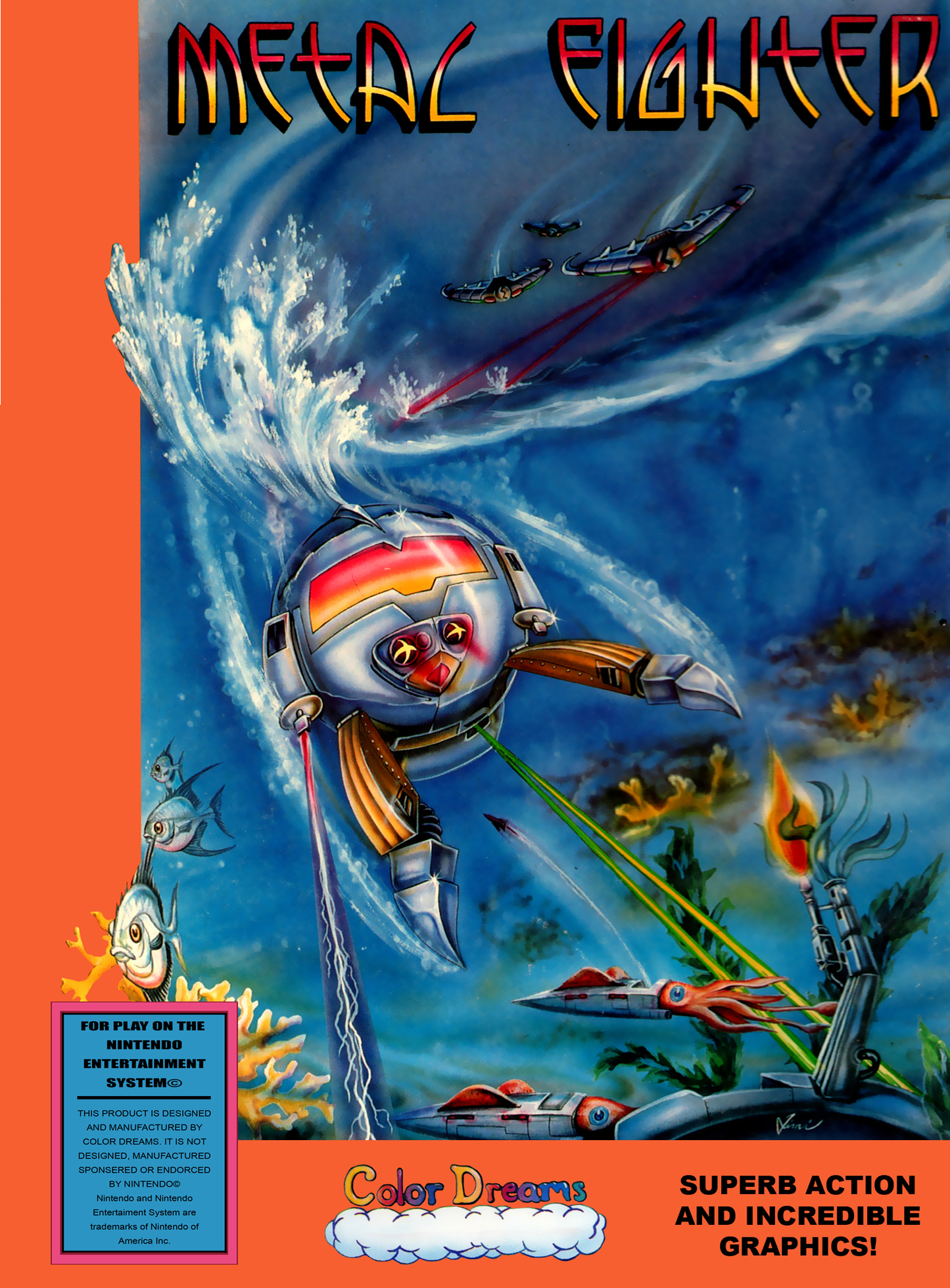 METAL FIGHTER - NES (W/BOX & MANUAL)