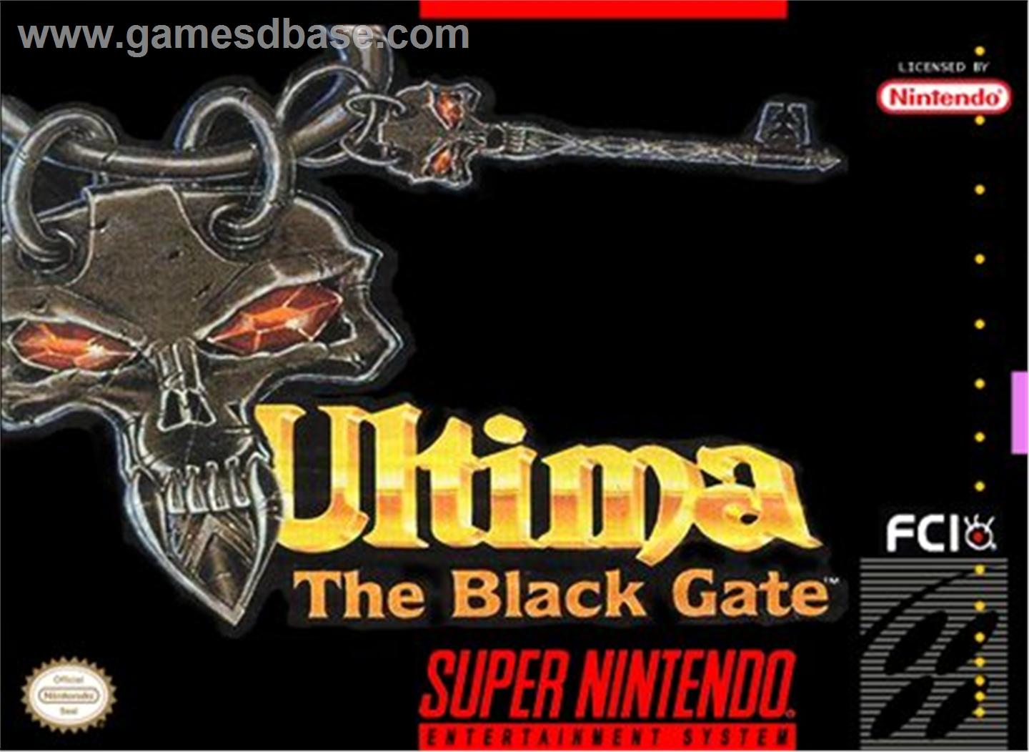 ULTIMA: THE BLACK GATE - SNES (W/BOX)