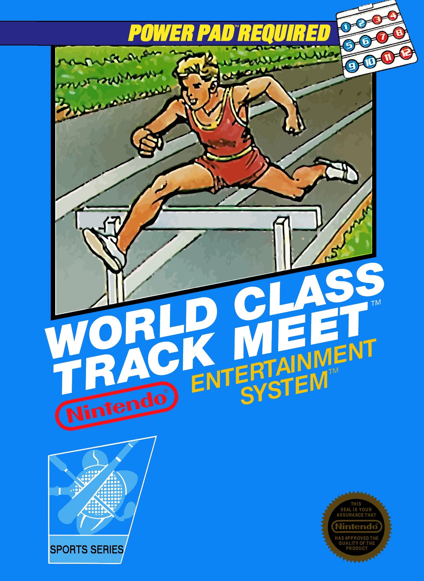 WORLD CLASS TRACK MEET - NES (W/BOX & MANUAL)