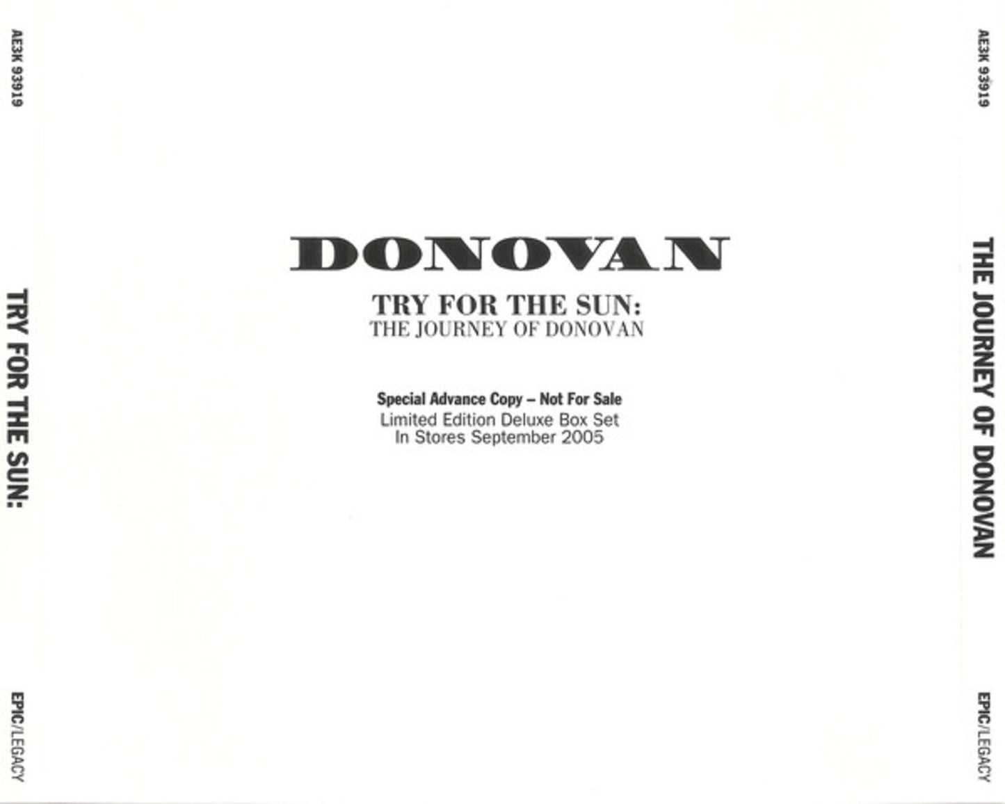 DONOVAN - TRY FOR THE SUN: THE JOURNEY OF (3CDS)