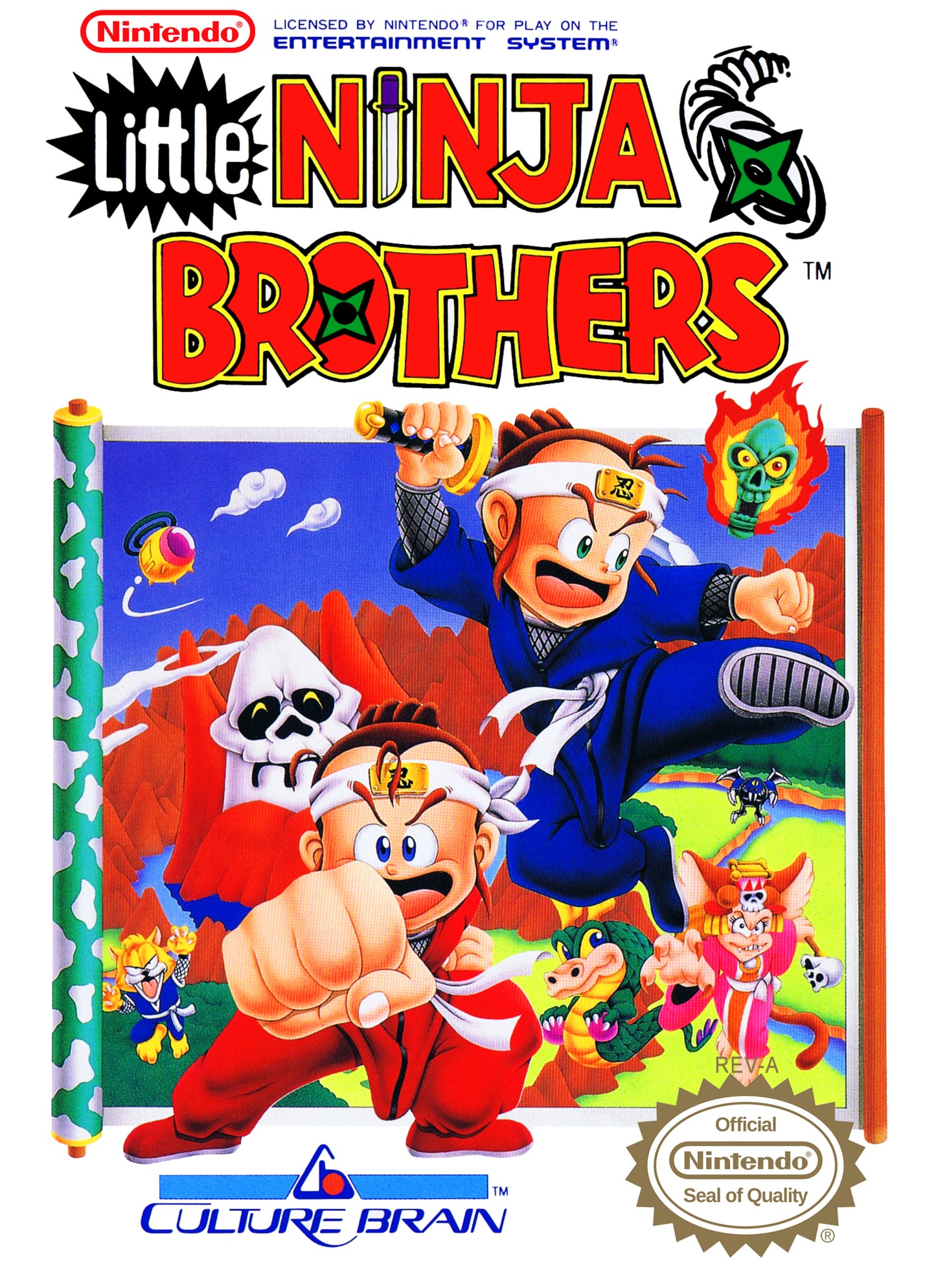 LITTLE NINJA BROTHERS - NES (W/BOX & MANUAL)