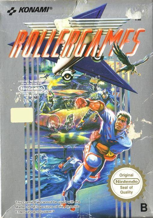ROLLER GAMES - NES (W/BOX & MANUAL)