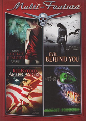 NIGHT JUNKIES, EVIL BEHIND YOU, RED BLOO - DVD- 4 MOVIES (2 DISCS)