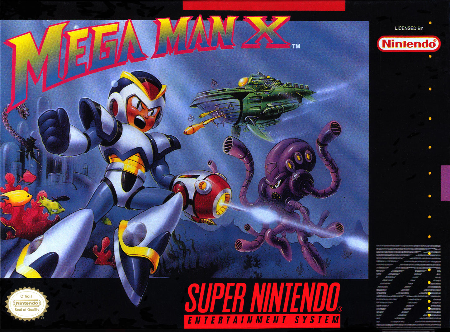 MEGA MAN X - SNES (W/BOX & MANUAL)