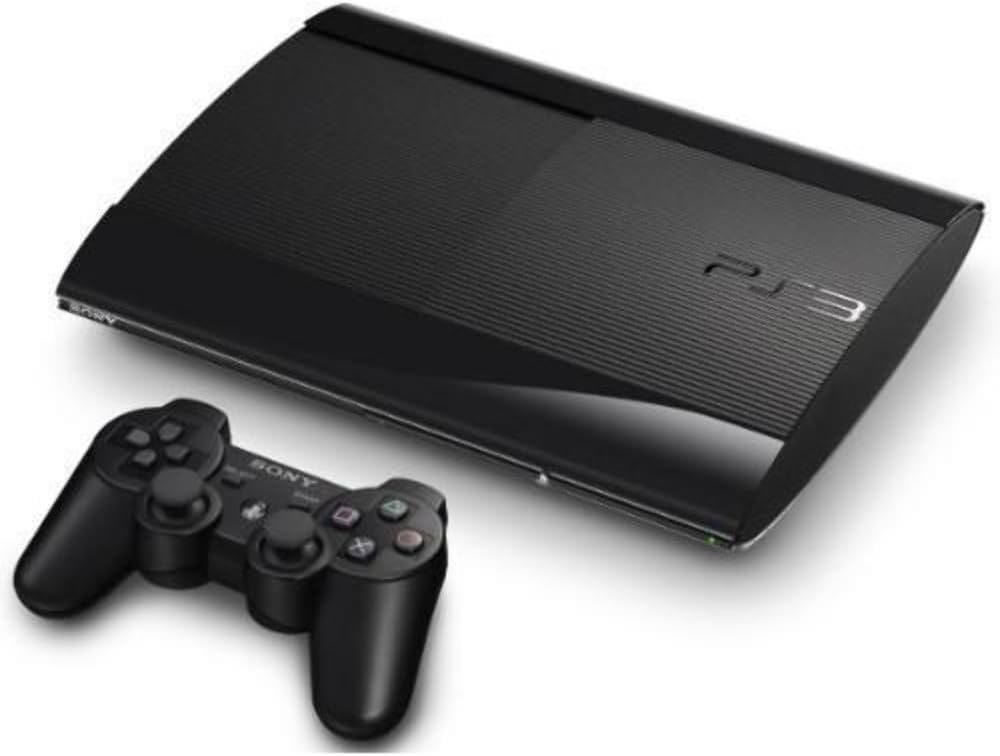 PS3 CONSOLE (SUPER SLIM)(12GB)(HARDWARE) - PS3-BLACK