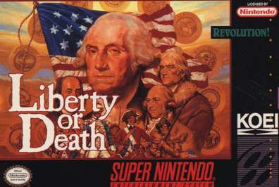 LIBERTY OR DEATH - SNES (W/BOX & MANUAL)