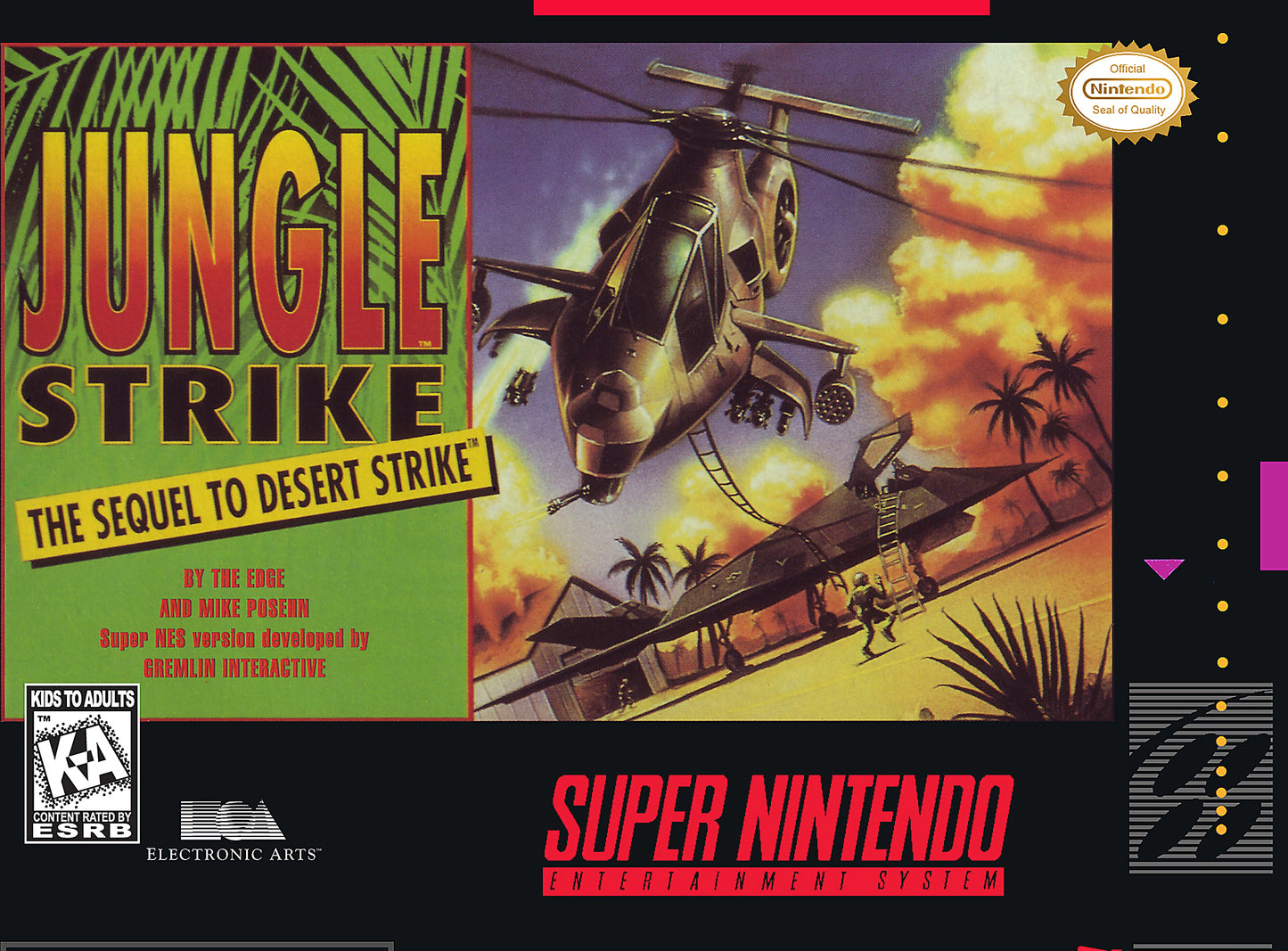 JUNGLE STRIKE - SNES (W/BOX)
