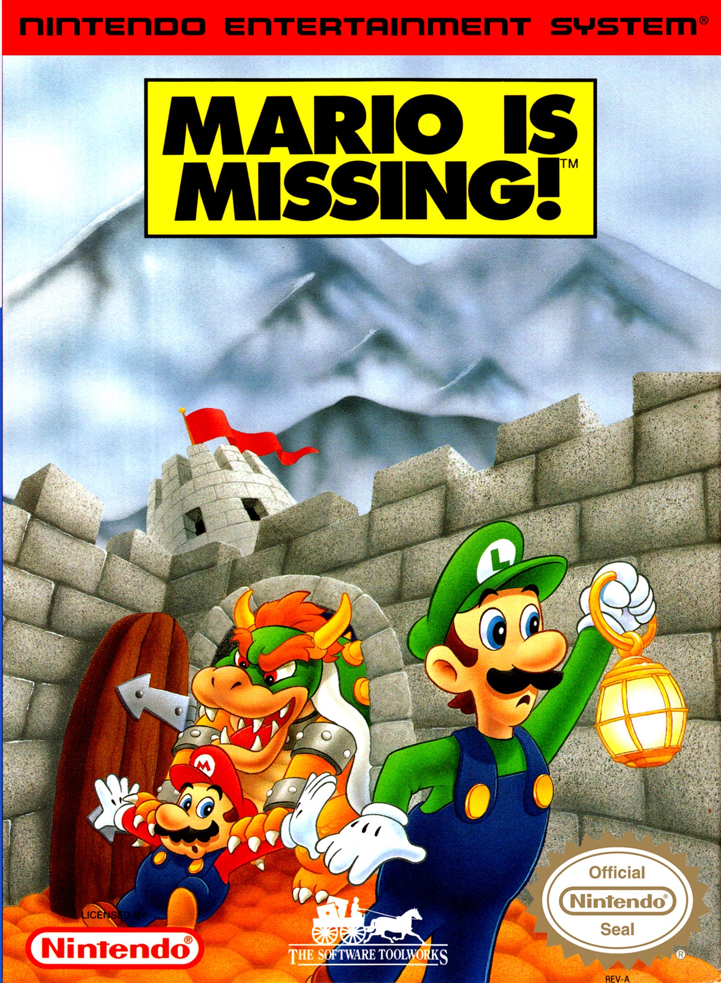 MARIO IS MISSING - NES (W/BOX & MANUAL)