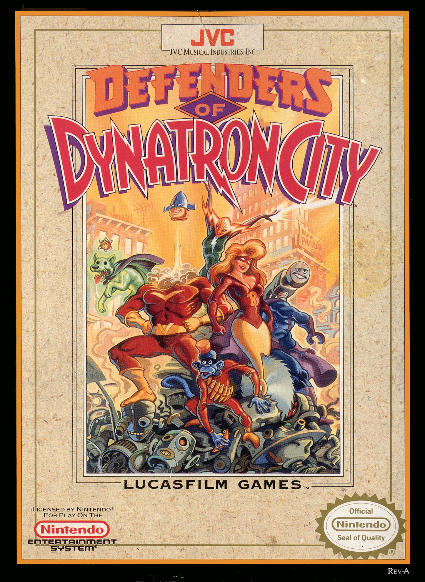 DEFENDS OF DYNATRON CITY - NES
