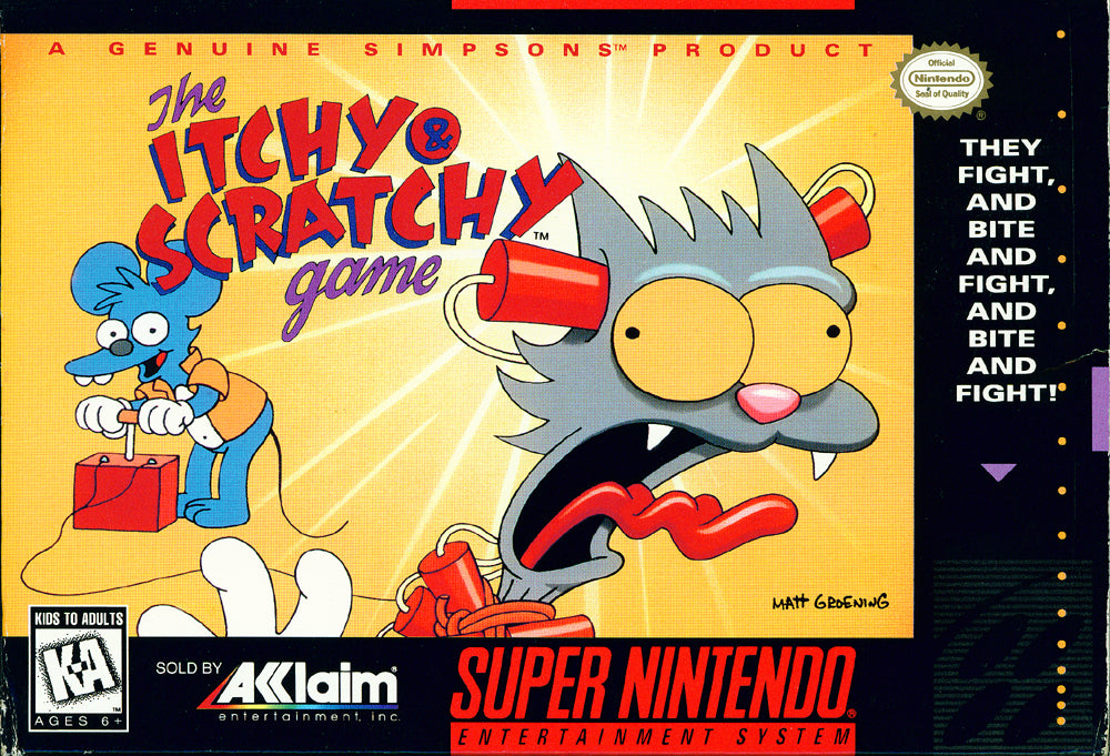 ITCHY & SCRATCHY GAME - SNES
